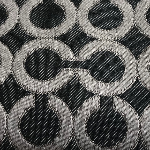 COACH Wallet + Checkbook Set -Jacquard/Blk Leather - Picture 8 of 8